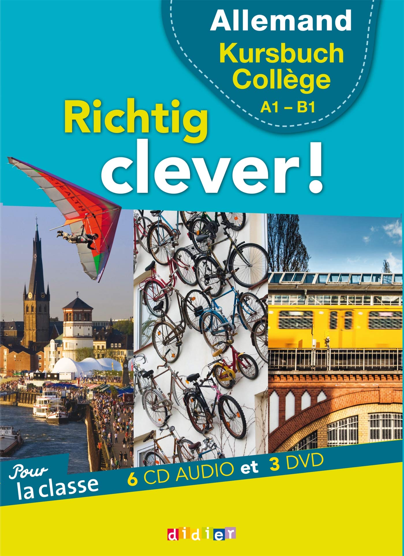 Richtig Clever Cycle manuel collège - Coffret classe 6 CD audio + 3 DVD cd