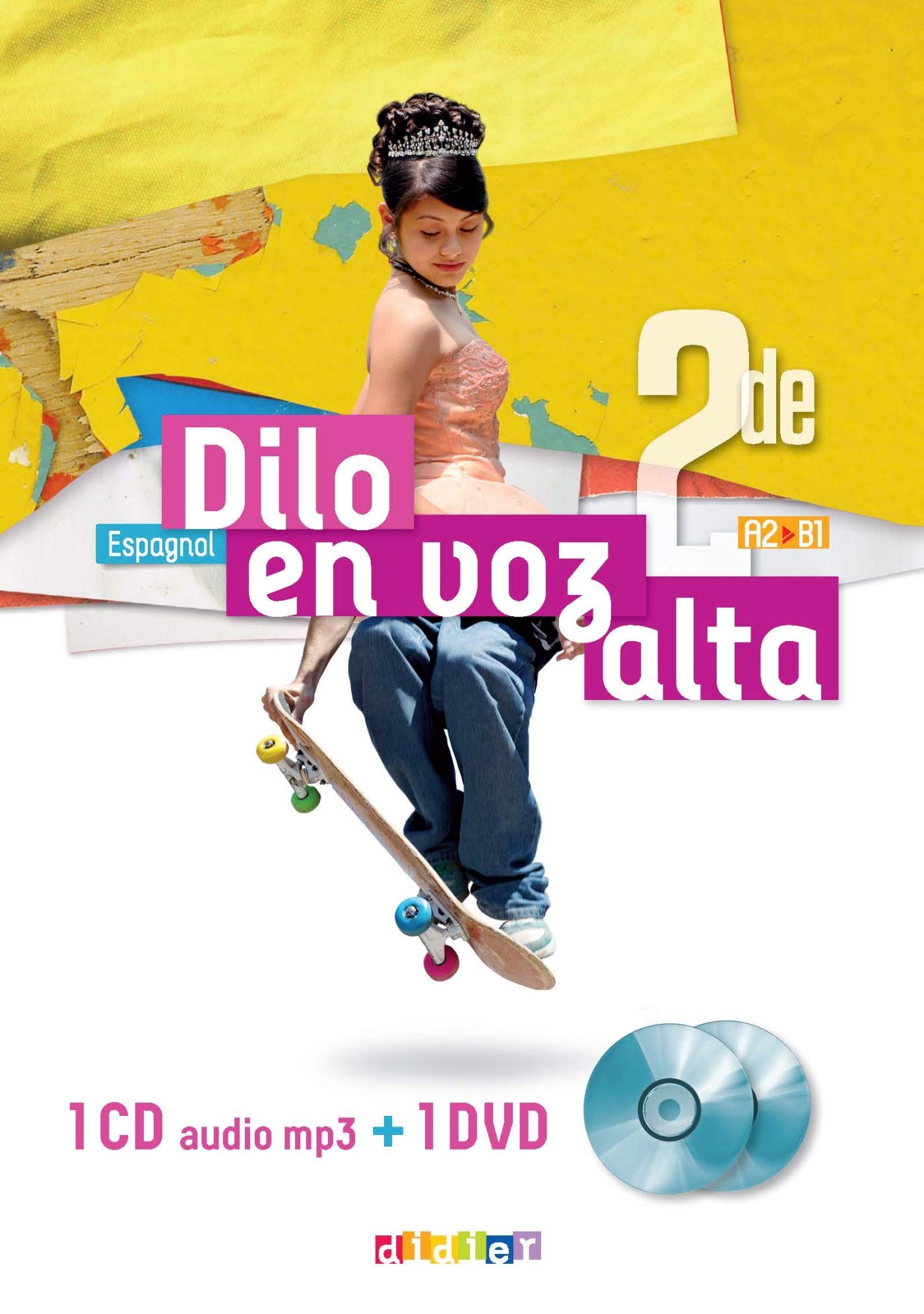 Dilo En Voz Alta 2de - Espagnol Ed.2019 - Coffret Classe 2 CD audio + 1 DVD cd