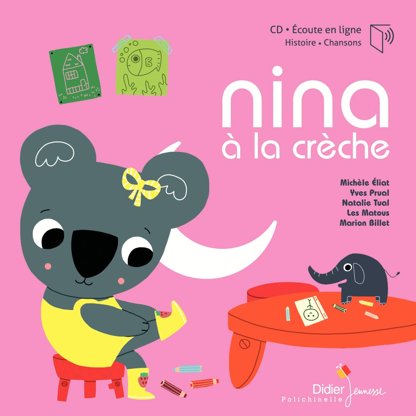Nina à la crèche - livre-CD book