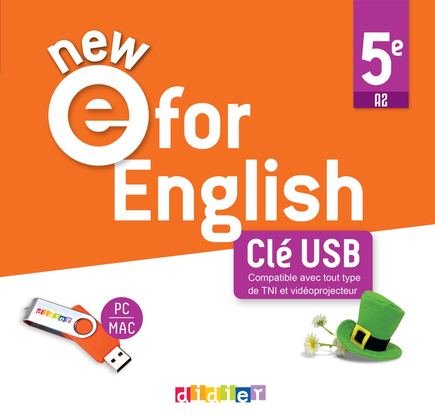 NEW E For English 5e - ed. 2022 - Clé USB classe book