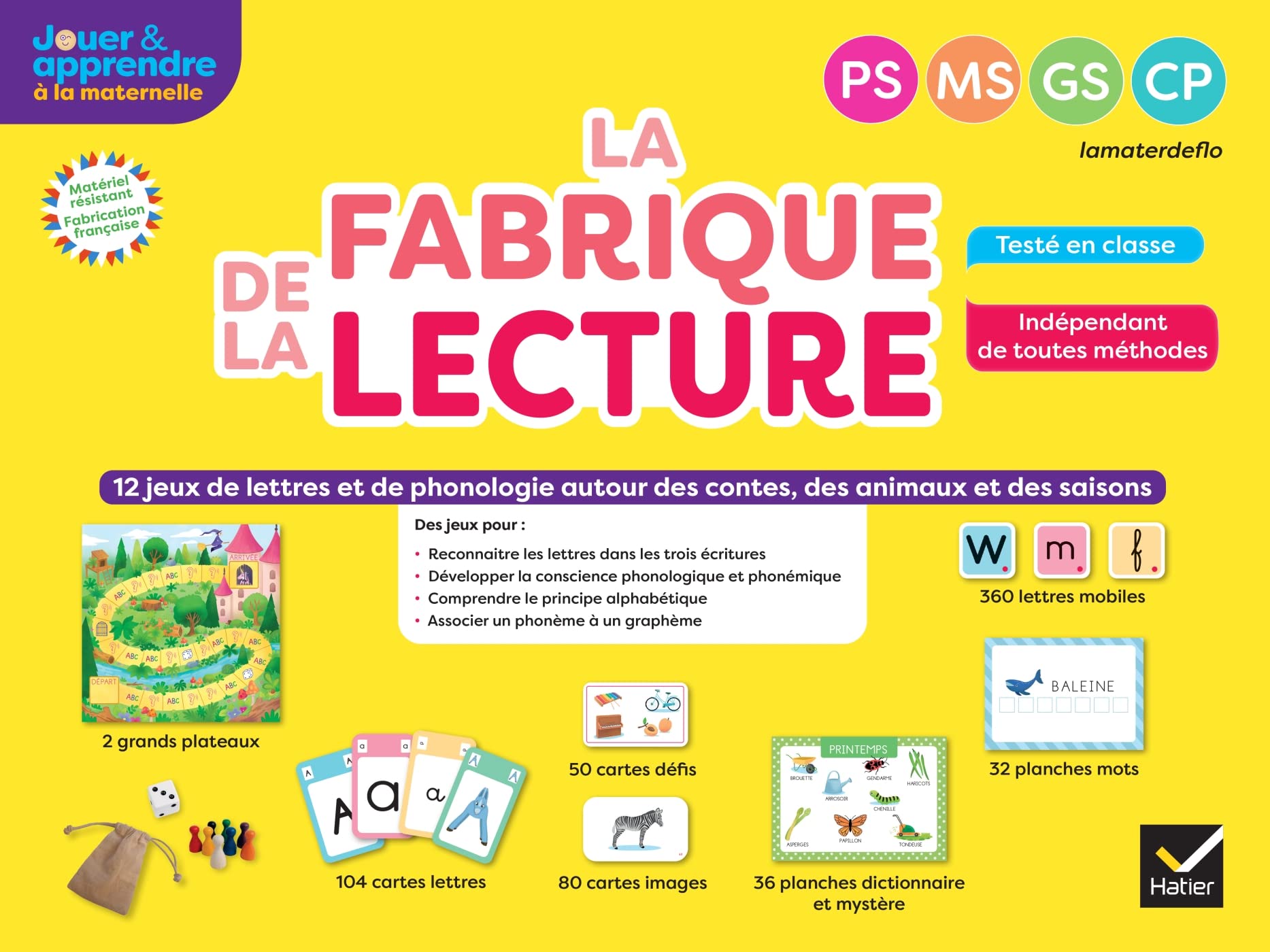 La Fabrique de la lecture - Français - PS-MS-GS-CP Ed. 2023 - 12 jeux book