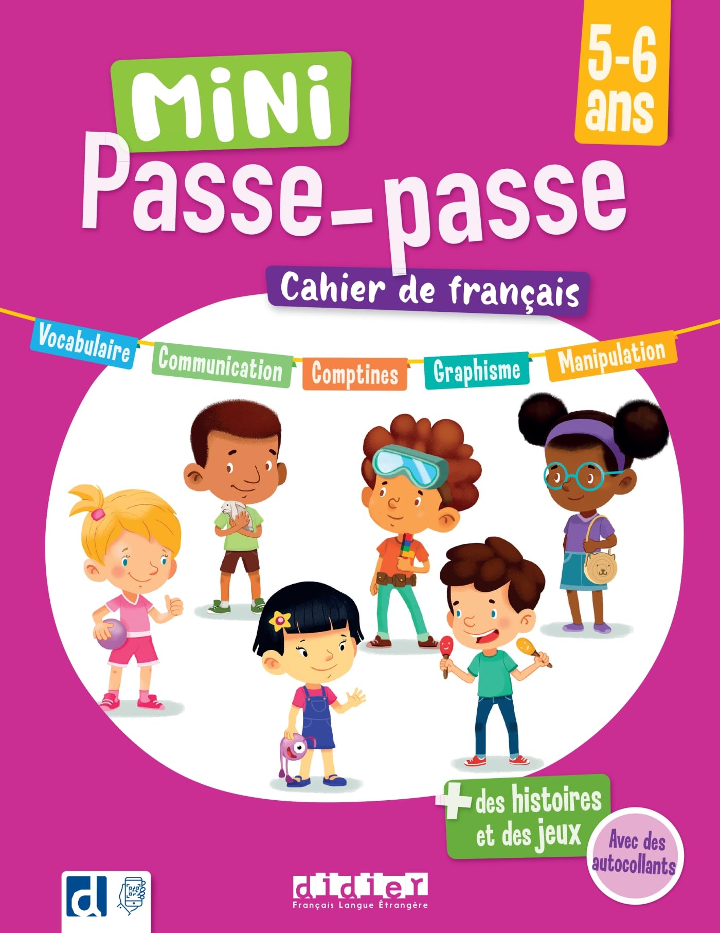 Mini Passe-passe 5-6 ans - Cahier de français Foreign Languages ​​& Dictionaries