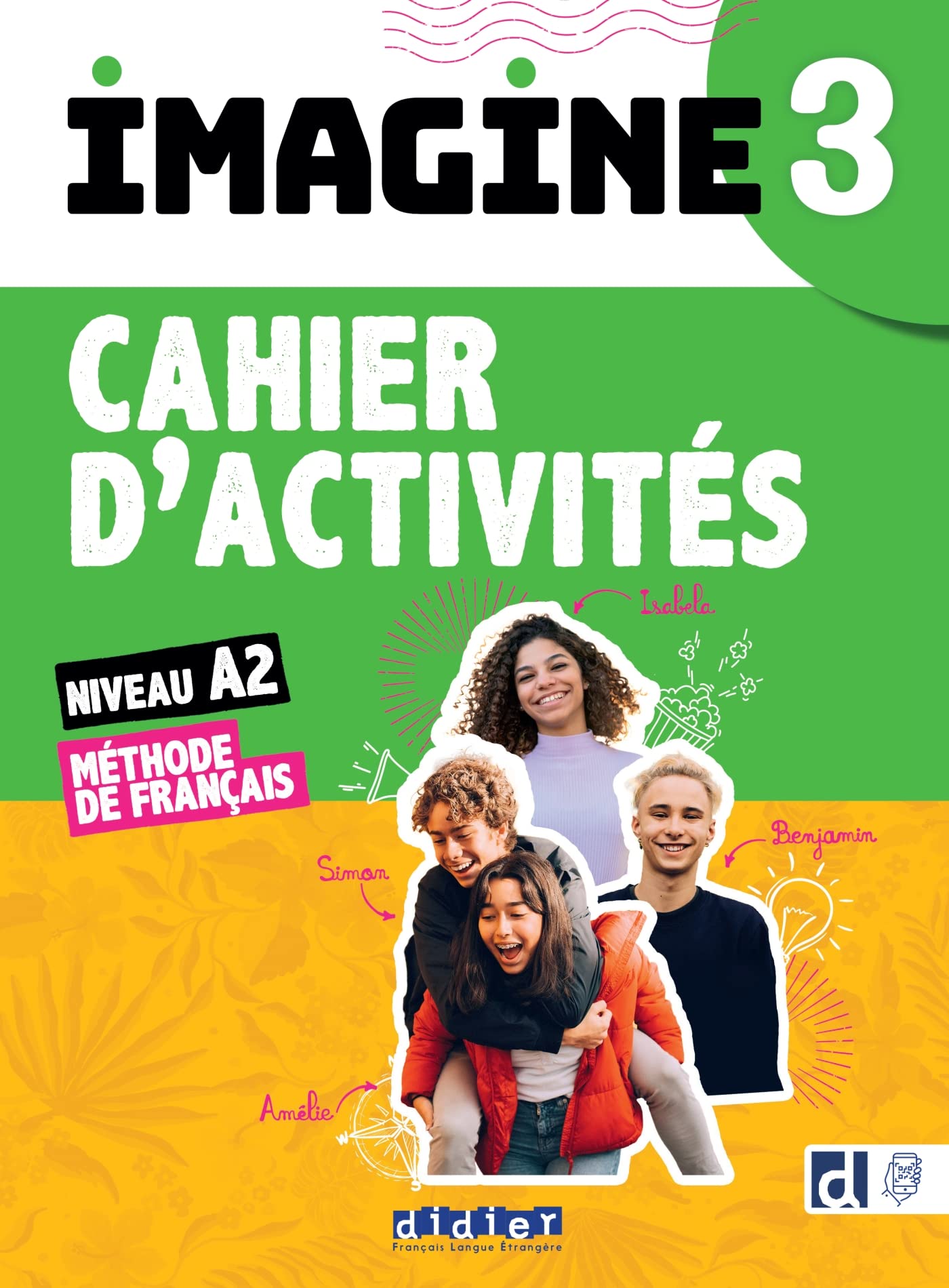 Imagine 3 - Niv. A2 - Cahier + didierfle.app book