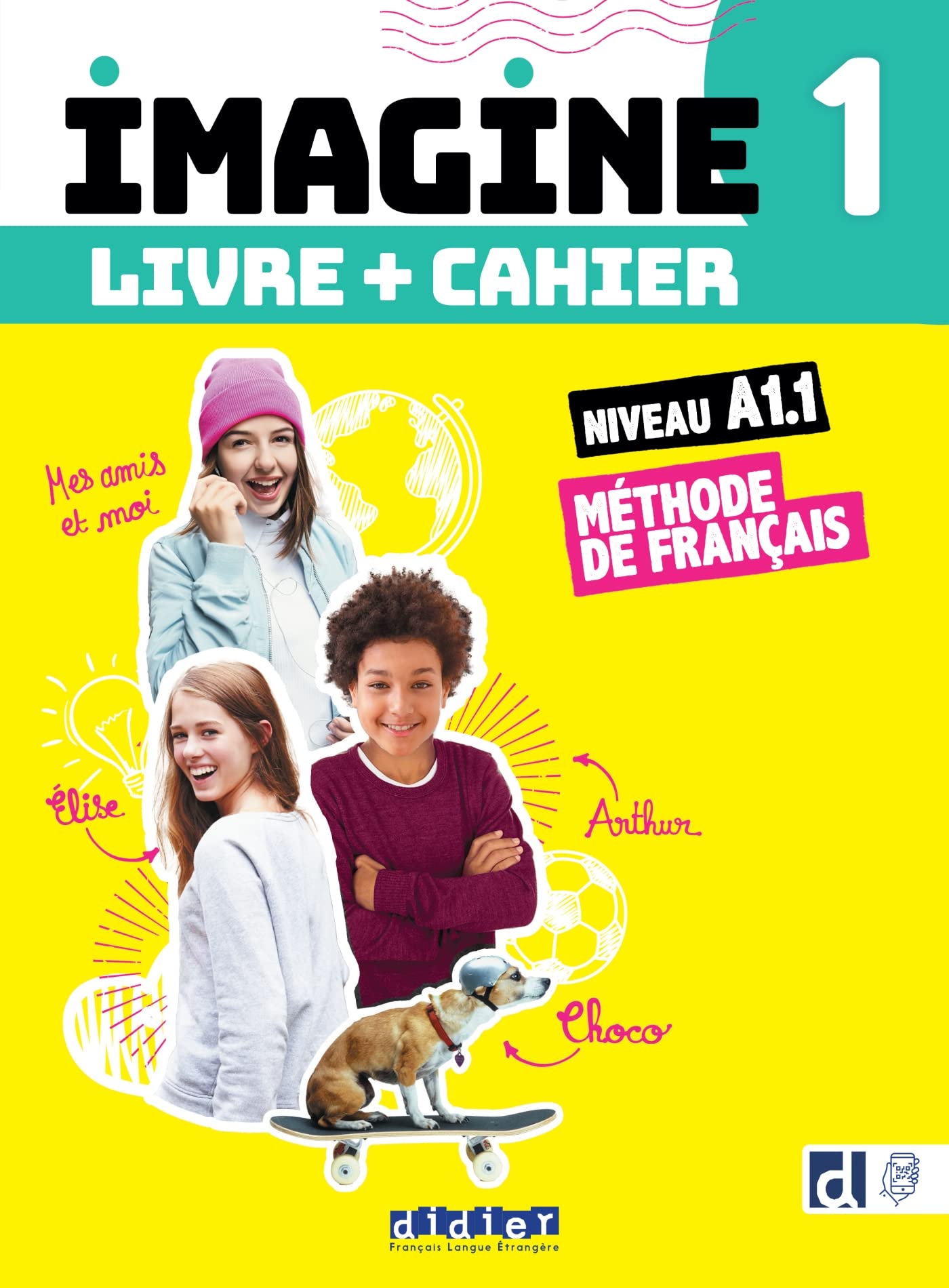 Imagine 1 - Niv A1.1 - 3 unités - Livre + cahier + didierfle.app: Livre de l'élève Foreign Languages ​​& Dictionaries