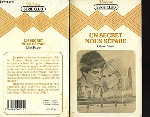 Un Secret nous sépare (Harlequin) Books