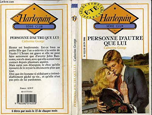 Personne d'autre que lui (Harlequin) book