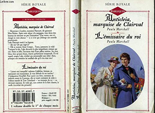 Anticleia, marquise de Clairval L'émissaire du roi (Harlequin) Books
