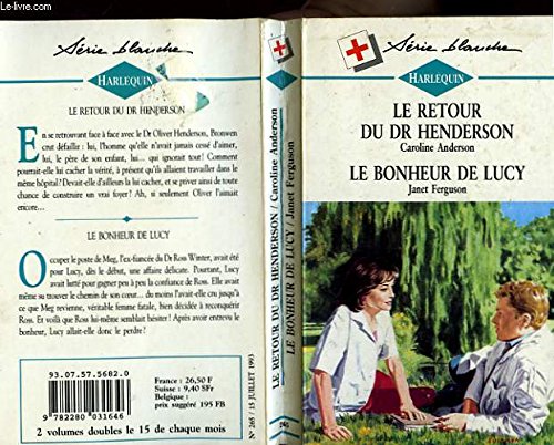 LE RETOUR DU DOCTEUR ANDERSON SUIVI DE : LE BONHEUR DE LUCY book