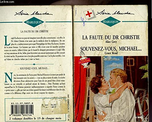 La faute du dr christie suivi desouvenez vous michael... Books