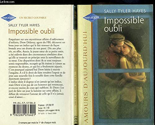 Impossible oubli (Amours d'aujourd'hui) Books
