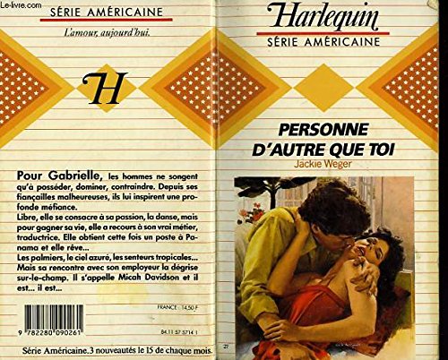 Personne d'autre que toi (Harlequin) book