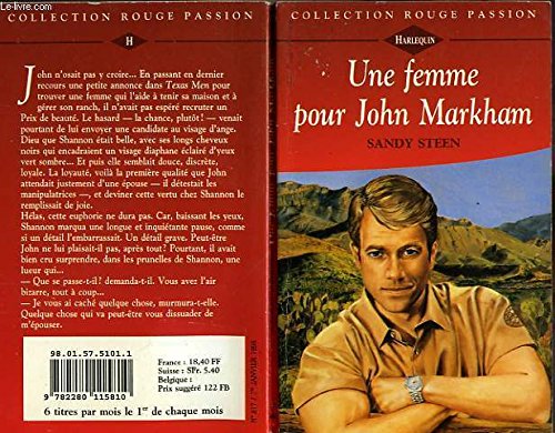 Une femme pour John Markham (Collection Rouge passion) Books