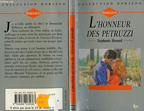 L'HONNEUR DES PETRUZZI - A ROMAN MARRIAGE book