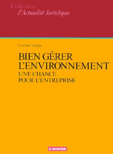 Bien gérer l'environnement Books