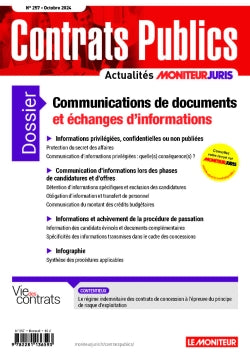 Contrats publics, l'actualité de la commande et des contrats publics, n° 257. Communications de documents et échanges d'informations book