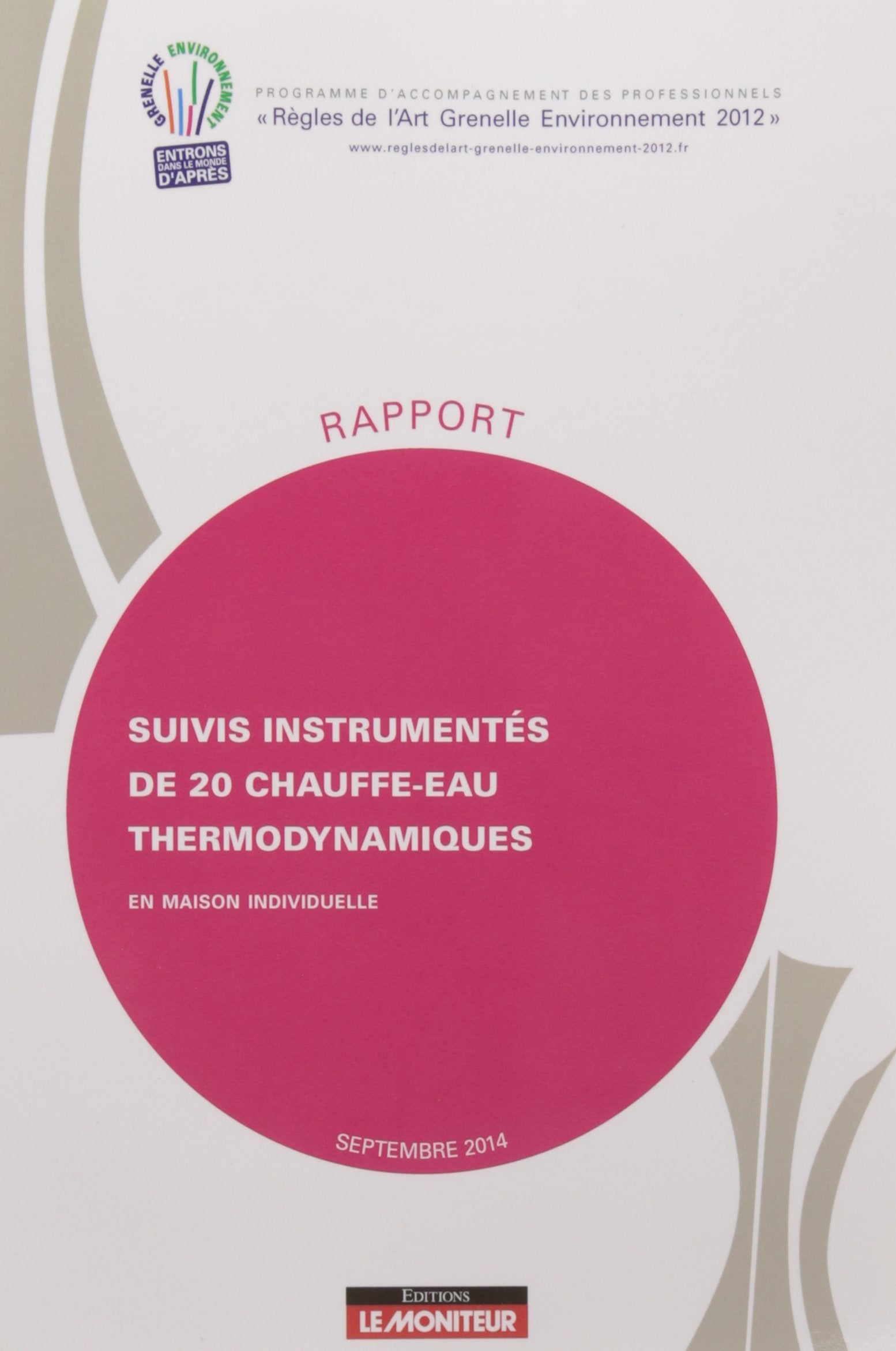 Suivis instrumentés de 20 chauffe-eau thermodynamiques en maison individuelle book