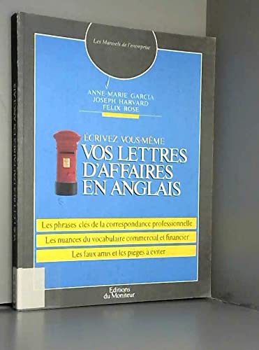 Ecrivez vous-même vos lettres d'affaires en anglais book
