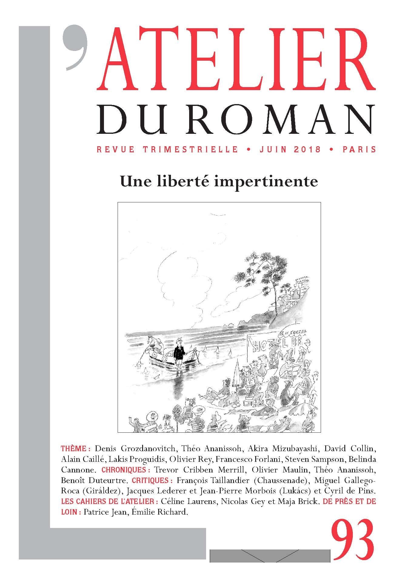 Revue Atelier du Roman N93 Essays & Short Stories