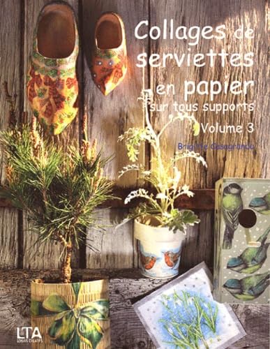 Collages de serviettes en papier sur tous supports, volume 3 book