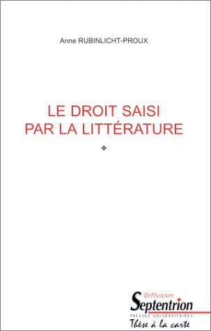 Le droit saisi par la littérature book