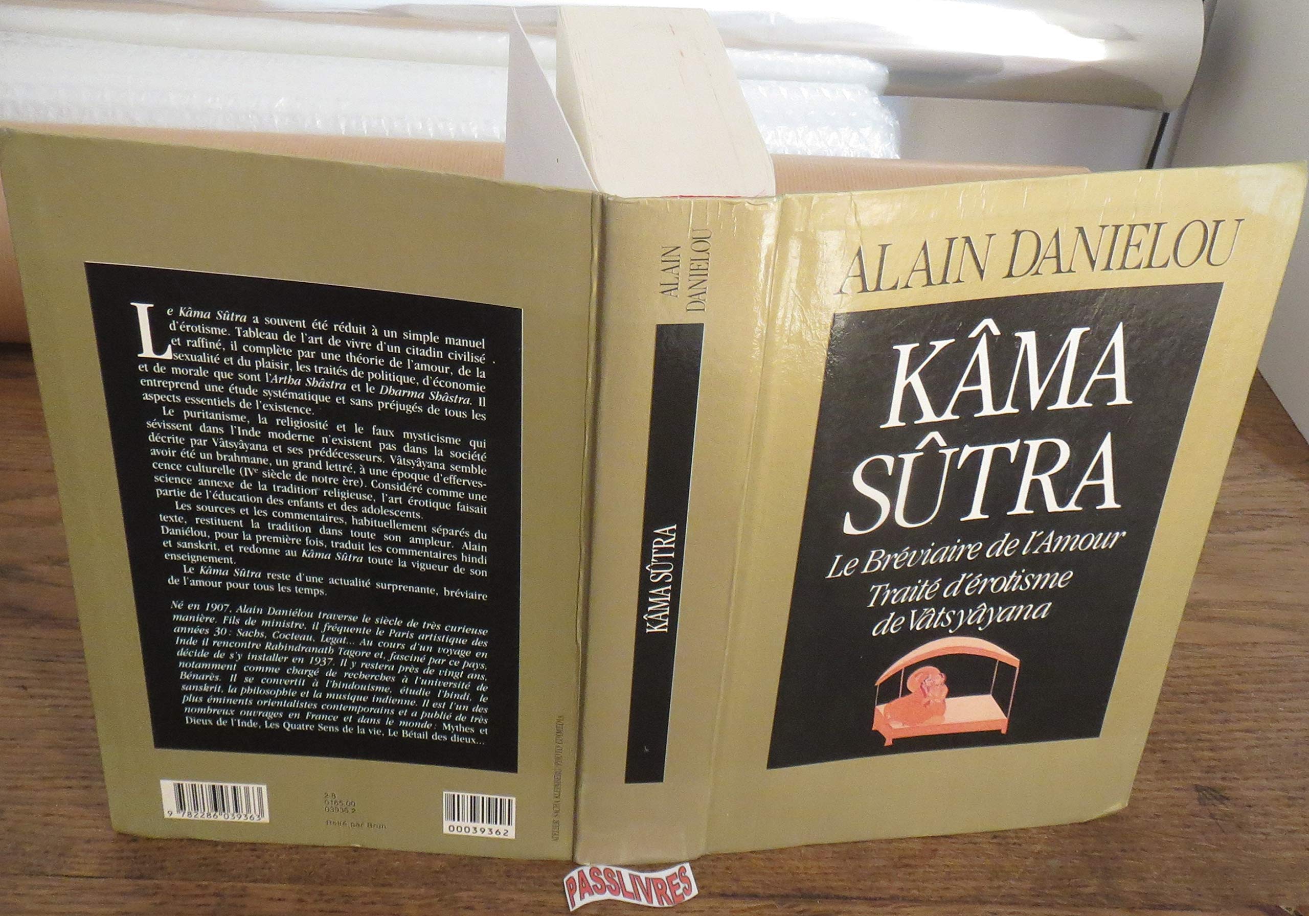 Kâma sûtra le bréviaire de l'amour, traité d'érotisme de vâtsyâyana book