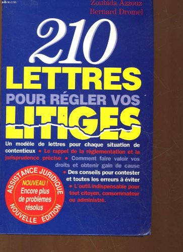 210 lettres pour regler vos litiges Books