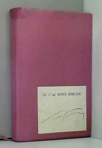 Si j'ai bonne mémoire Books