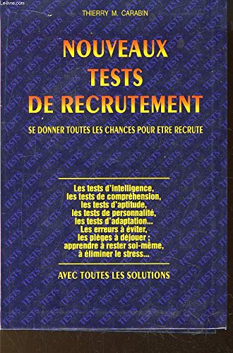 Nouveaux tests de recrutement. book