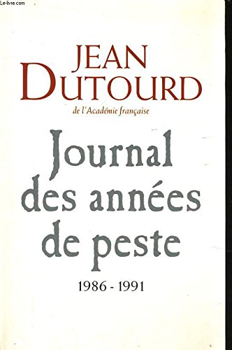 Journal des années de peste, 1986-1991 book