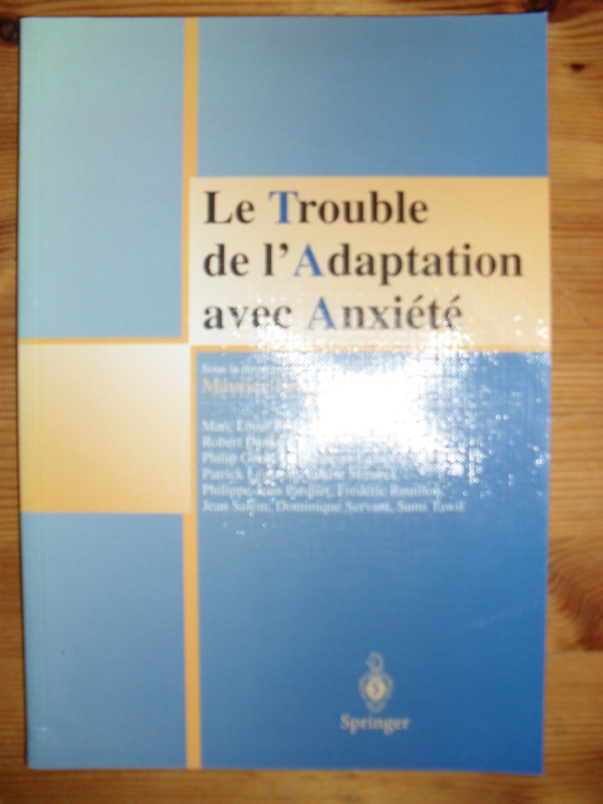Le trouble de l'adaptation avec anxiété book