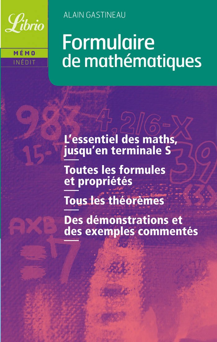 Product Image: FORMULAIRE DE MATHEMATIQUES