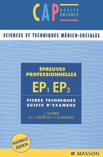 Épreuves professionnelles EP1/EP3 CAP - Sujets d'examens book