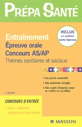 Entraînement : Epreuve orale, Concours AS/AP book
