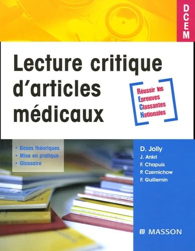Lecture critique d'articles médicaux book