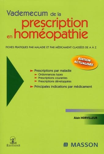 Vademecum de la prescription en homéopathie book