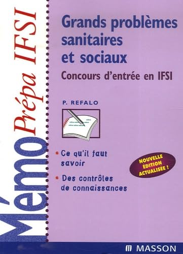 Grands problèmes sanitaires et sociaux: Concours d'entrée en IFSI book