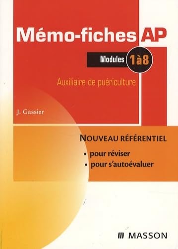Mémo-fiches Ap - Modules 1 À 8: Auxiliaire De Puériculture Medicine