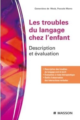 Les troubles du langage chez l'enfant book