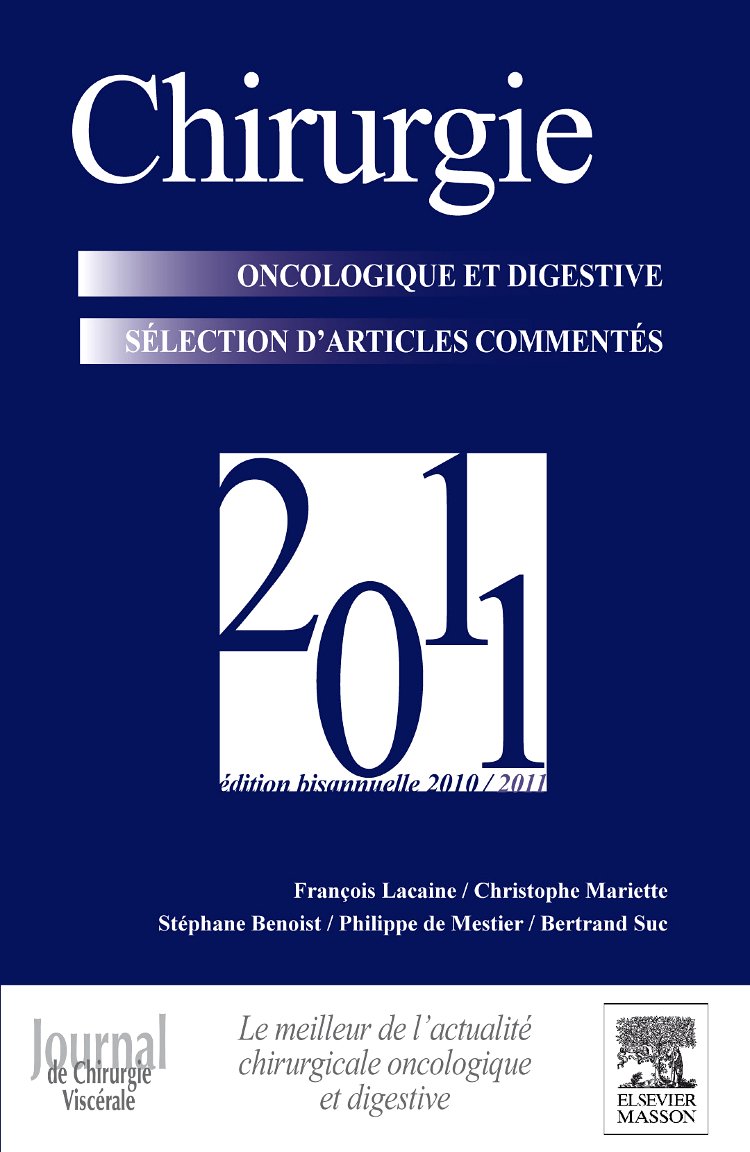 Chirurgie oncologique et digestive 2011: POD book