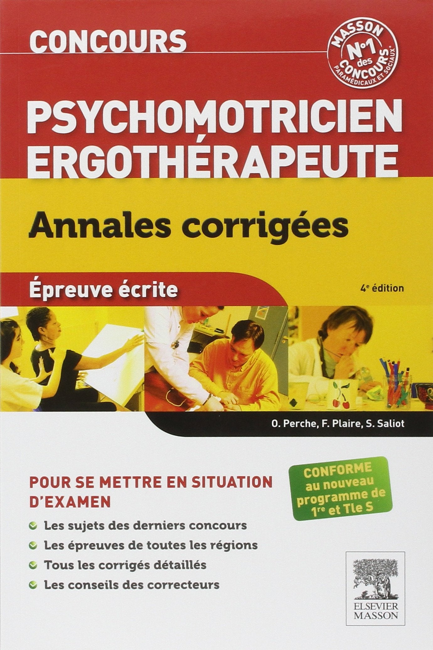 Concours Psychomotricien Ergothérapeute Annales corrigées: Epreuve écrite book