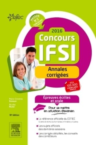 Concours IFSI 2016: Annales corrigées Books
