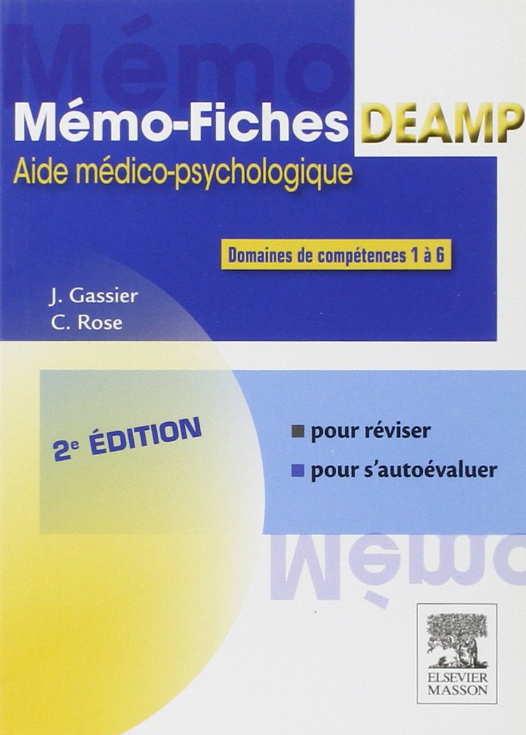 Mémo-fiches Deamp: Aide Médico-psychologique Medicine