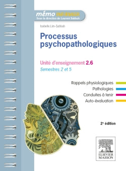 Processus psychopathologiques : unité d'enseignement 2.6 : semestres 2 et 5 book