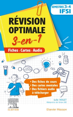Révision optimale 3-en-1 : semestres 3-4 IFSI : fiches, cartes, audio Medicine