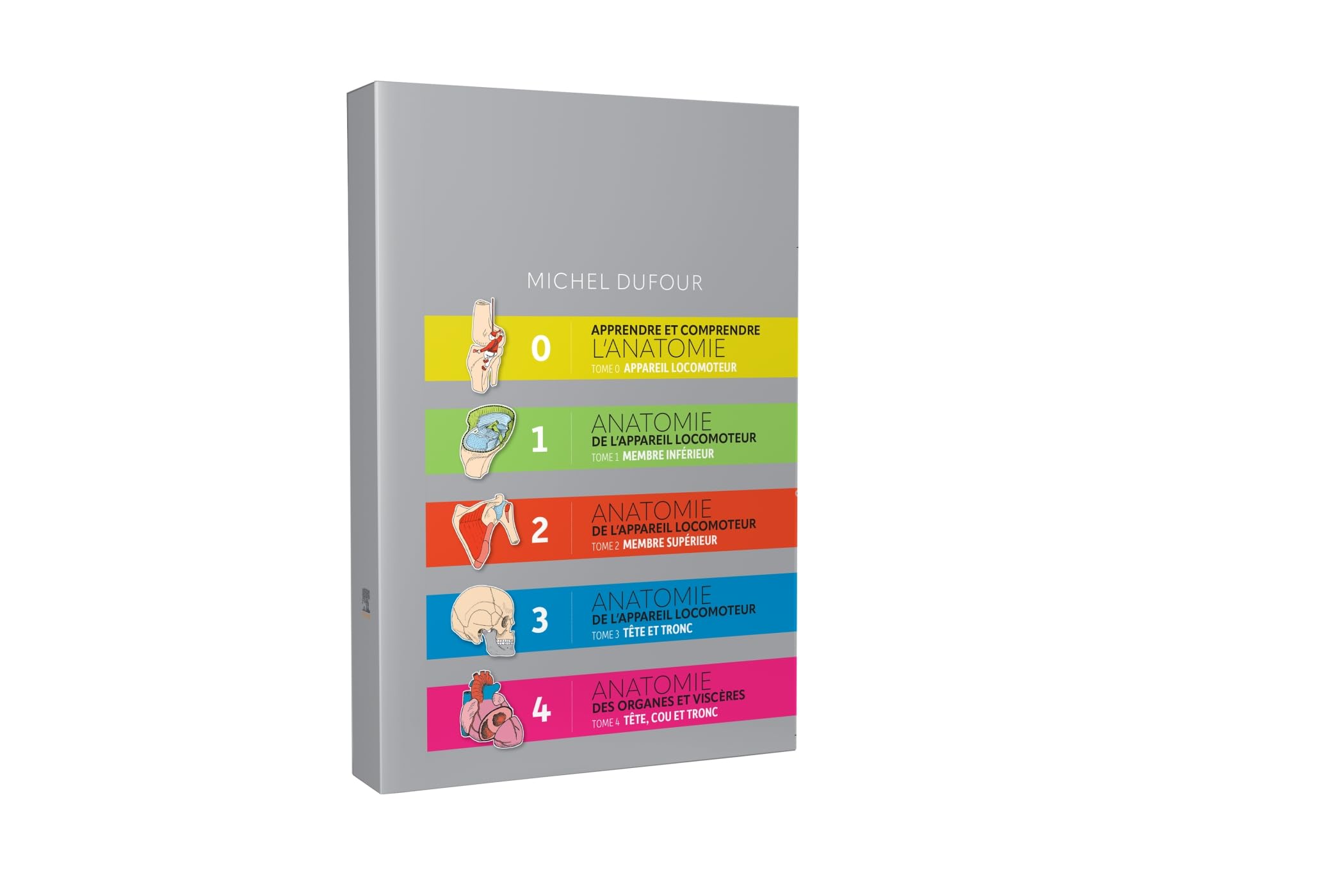Apprendre et comprendre l'anatomie. Anatomie de l'appareil locomoteur. Anatomie des organes et des v: Pack 5 Tomes Medicine