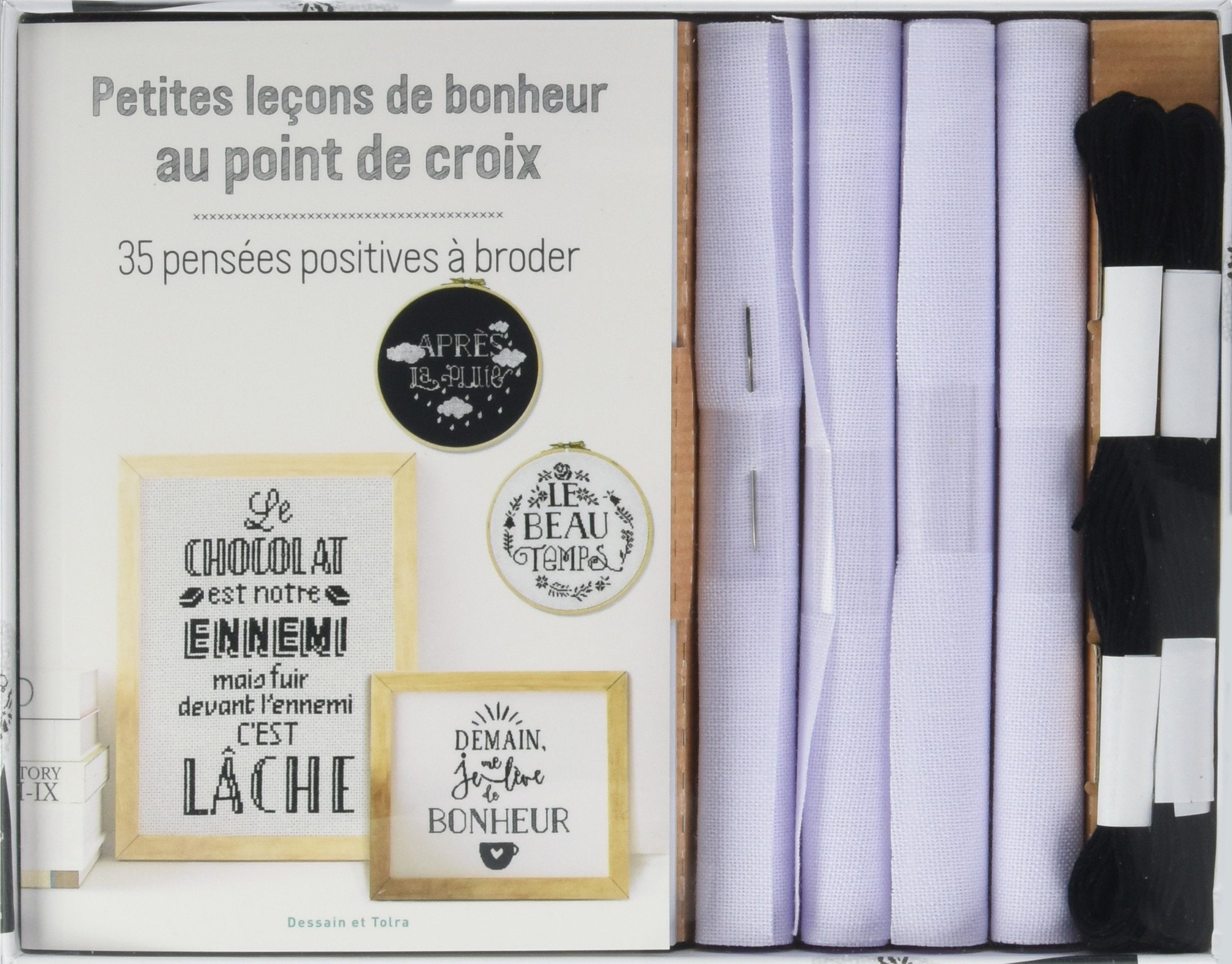 Petites leçons de bonheur au point de croix: 35 pensées positives à broder Leisure, Home & Garden