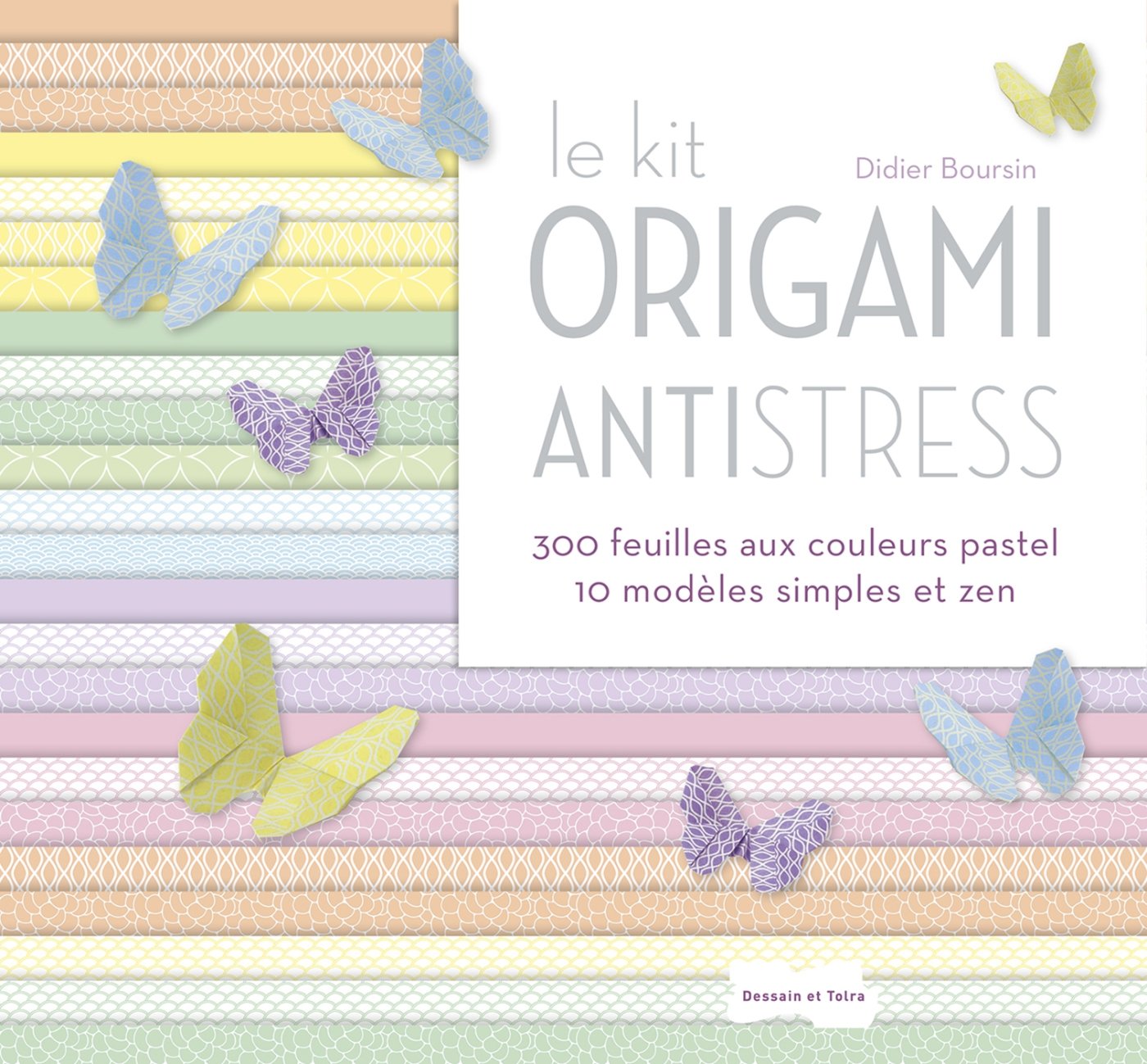 Kit origami anti-stress: 300 feuilles aux couleurs pastel. 10 modèles simples et zen Leisure, Home & Garden