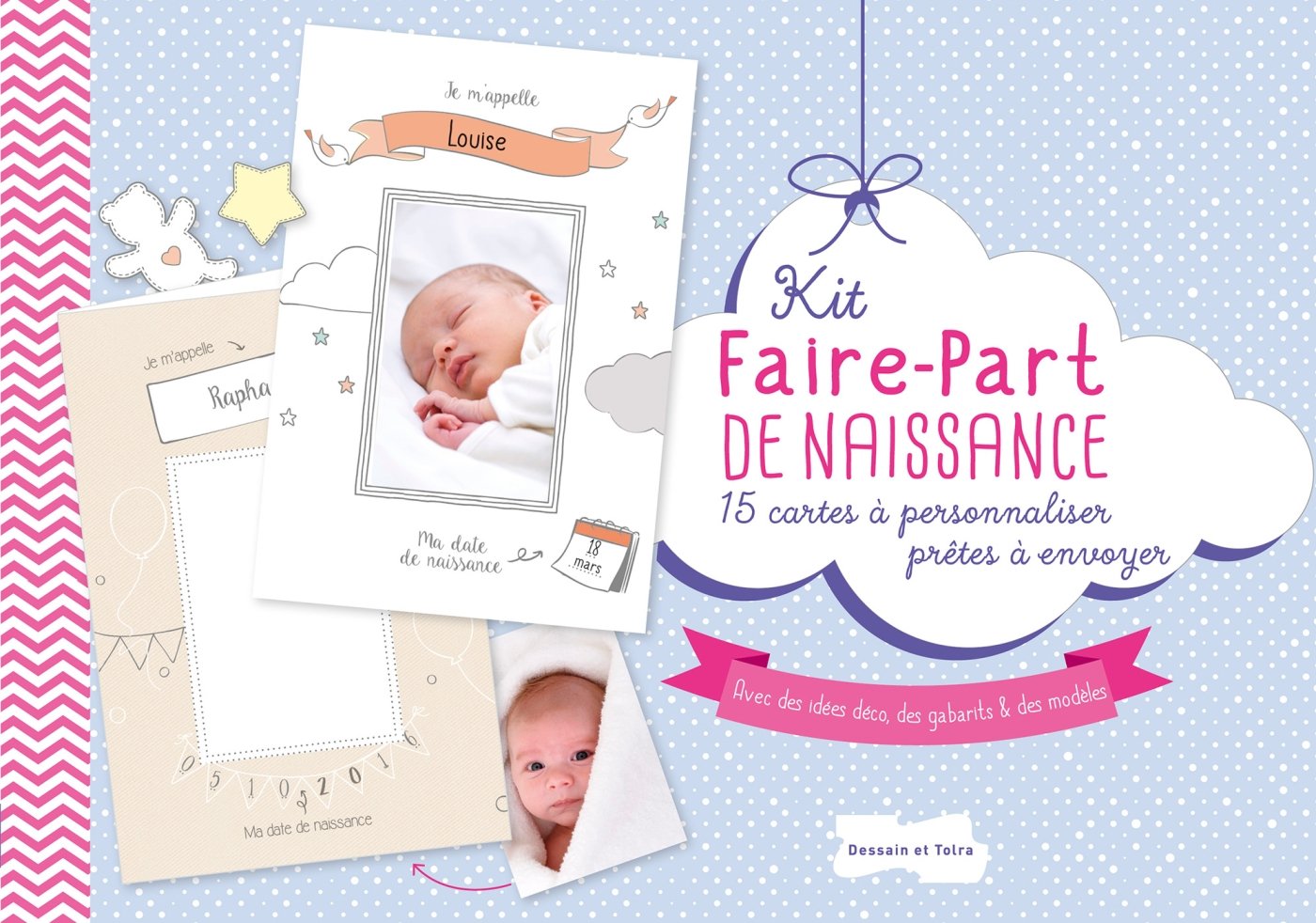 15 faire-part de naissance à personnaliser: 15 cartes à personnaliser prêtes à envoyer Leisure, Home & Garden