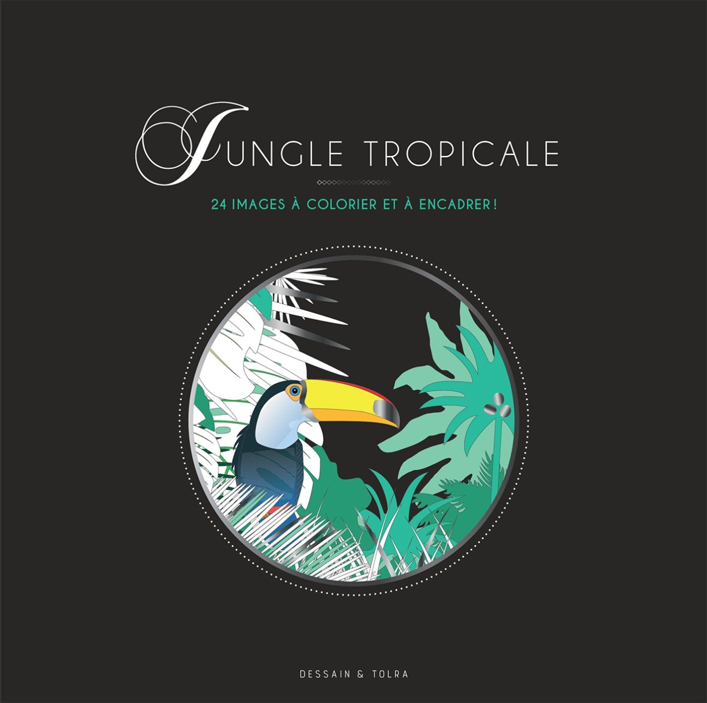 Jungle tropicale: 24 images à colorier et à encadrer ! book