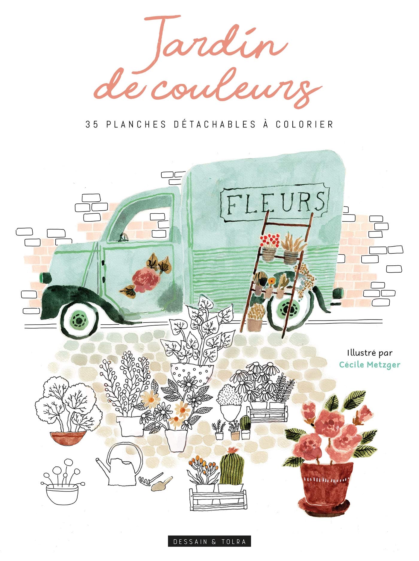 Jardins de couleurs: 35 planches détachables à colorier Leisure, Home & Garden